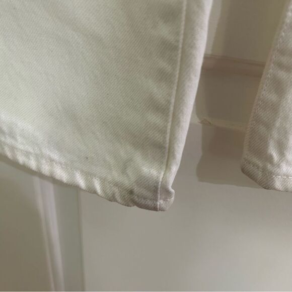 NWT Madewell Baggy Flare Jeans Front Slit Edition High Rise White Sz 31 - Picture 14 of 16